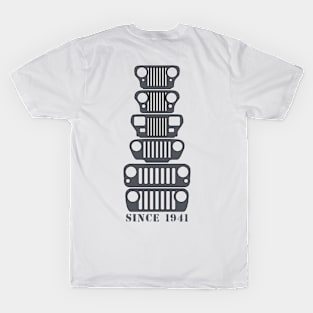 Jeep Grills Dark Grey Logo T-Shirt